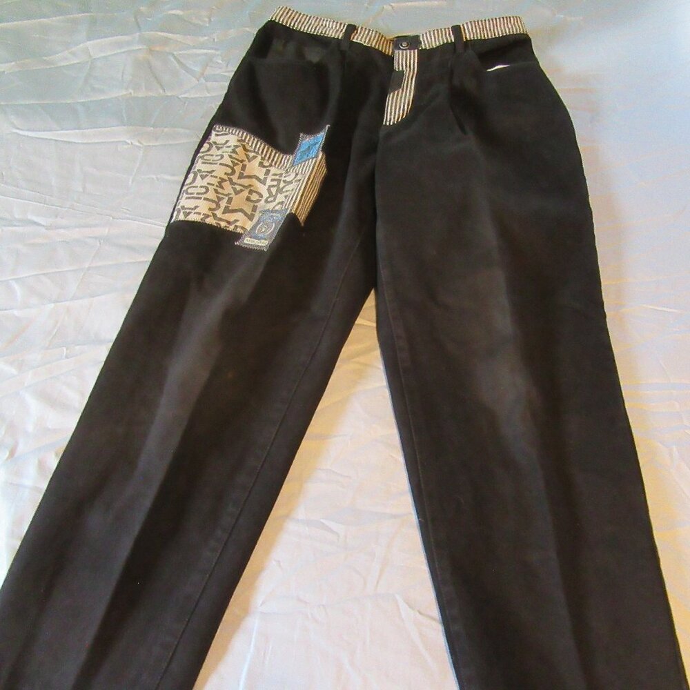 Major Damage Mens Jeans Vtg Retro 90s Hip Hop Pants Size 34x34 Black